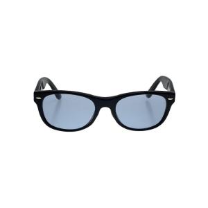 Ray-Ban◆ニューウェイファーラー/サングラス/ウェリントン/プラスチック/BLK/BLU/メンズ/RB5184F//｜ssol-shopping