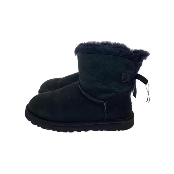 UGG australia◆W MINI BAILEY/ショートブーツ/24cm/BLK/スウェード...