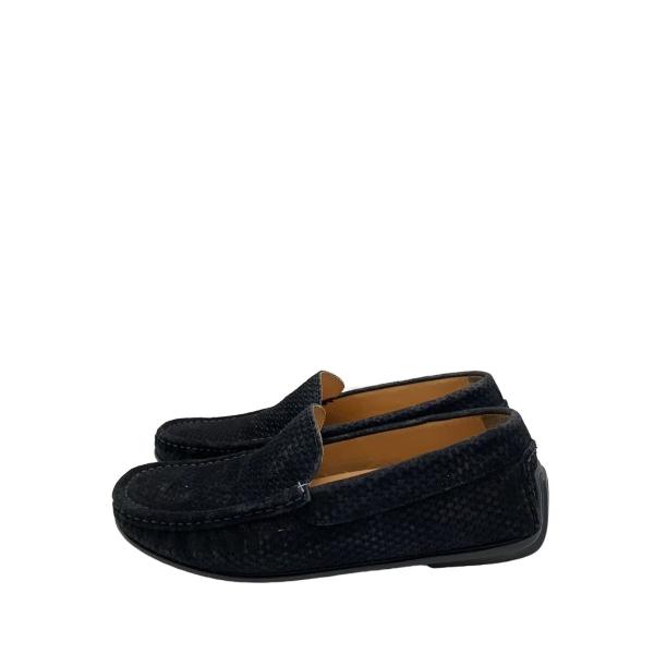 BOEMOS◆ドライビングシューズ/ローファー/39/BLK/スウェード/3157