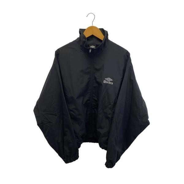 UMBRO◆別注/トラックジャケット/XL/ナイロン/BLK/LUZ50A2307A001