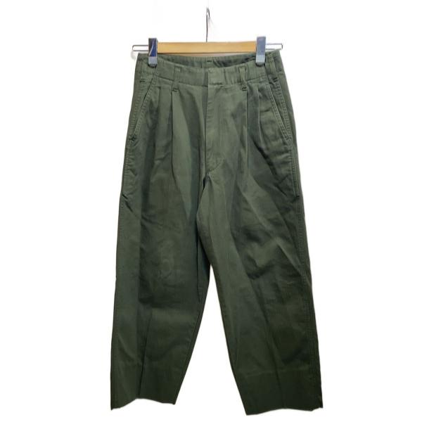 BERNARD ZINS◆VENICE/スラックスパンツ/38/コットン/GRN/ヘリンボーン/60...