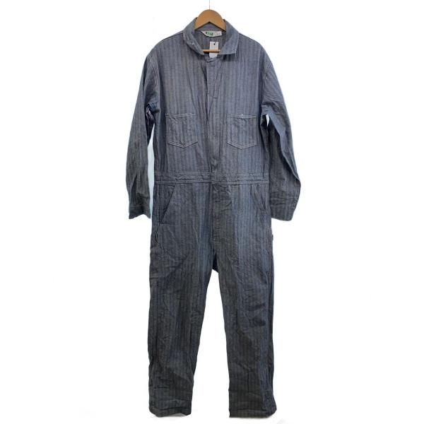 KEY◆70-80S/USA製/イレギュラースタンプ/オールインワン/42/コットン/IDG/ヘリン...