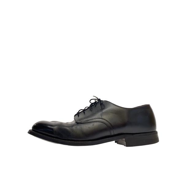 US.NAVY◆米海軍/80S/サービスシューズ/US11/BLK/レザー/履きジワ・スレ有