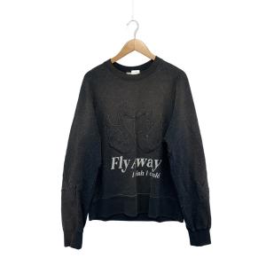 MASU◆25AW/COSMO NEP SWEATSHIRT/スウェット/48/コットン/BLK/M25F9CS001//