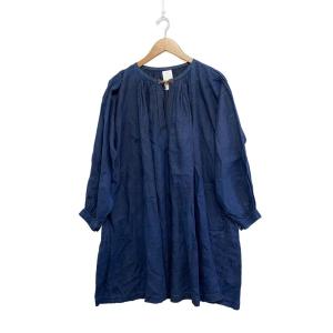 EURO VINTAGE◆1900-20s/マキニョン/インディゴリネン/スモック/リネン/ピンホール有//