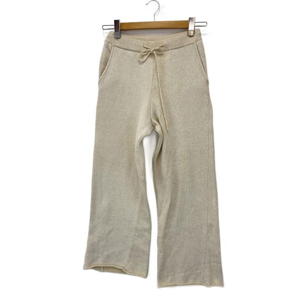 seed and soil/Calm knit pants/F/オーガニックコットン/IVO/ゴムね...