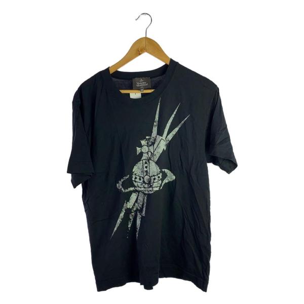 Vivienne Westwood MAN◆半袖Tシャツ/40/コットン/ブラック/vw-lp-87...