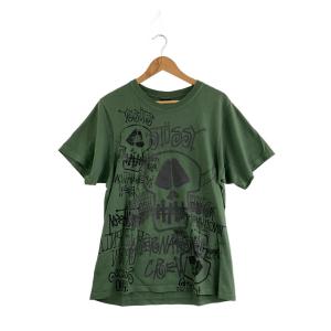 STUSSY◆Tシャツ/S/コットン/GRN/無地//