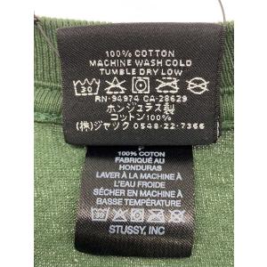STUSSY◆Tシャツ/S/コットン/GRN/無地の詳細画像3