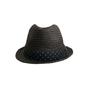 STUSSY◆ストローハット/S/GRY/メンズ