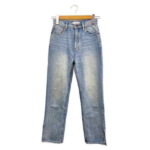 AMERI◆ボトム/24/デニム/IDG/無地/01410820390