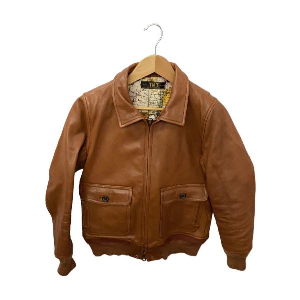 TMT◆レザージャケット・ブルゾン/S/山羊革/BRW/TJK-F1102
