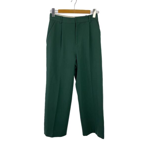 AMERI◆ボトム/M/グリーン/無地/01320860690/23AW/ESSENTIAL SLI...