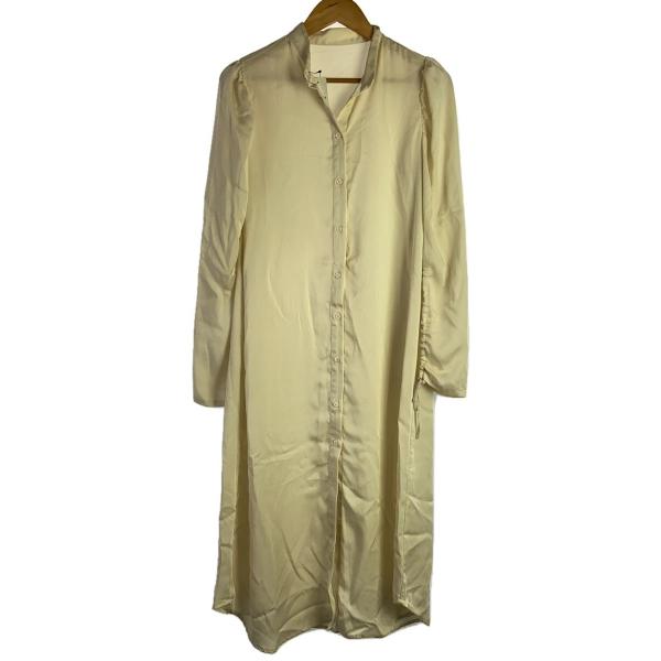 AMERI◆長袖ワンピース/S/ポリエステル/ベージュ/01020531250