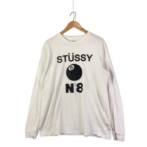 STUSSY◆長袖Tシャツ/XL/コットン/WHT
