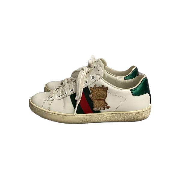 GUCCI◆ローカットスニーカー/36/WHT/655031/ドラえもん