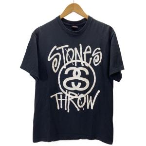 STUSSY◆STONES THROW 2009/Tシャツ/M/コットン/BLK//