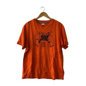 Paul Smith◆Tシャツ/L/コットン/オレンジ/PF-63-30277/SHUTTER HANDS/カメラロゴ