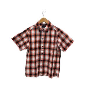 STUSSY◆×NEIGHBORHOOD/BONEYARDS半袖シャツ/M/コットン/RED/チェック/BESTN-SH-M01//