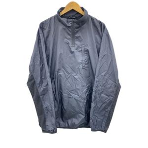 STUSSY◆90s/90年代タグ/スタンドネックハーフジップ/アーカイブナイロンジャケット/XL/ナイロン/BLK/