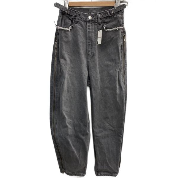 GRANCY◆24AW/ZipDesign Buggy DenimPants/ボトム/S/デニム/G...