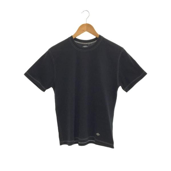 DANTON◆Tシャツ/36/コットン/BLK/ステッチ/20s-hs-001