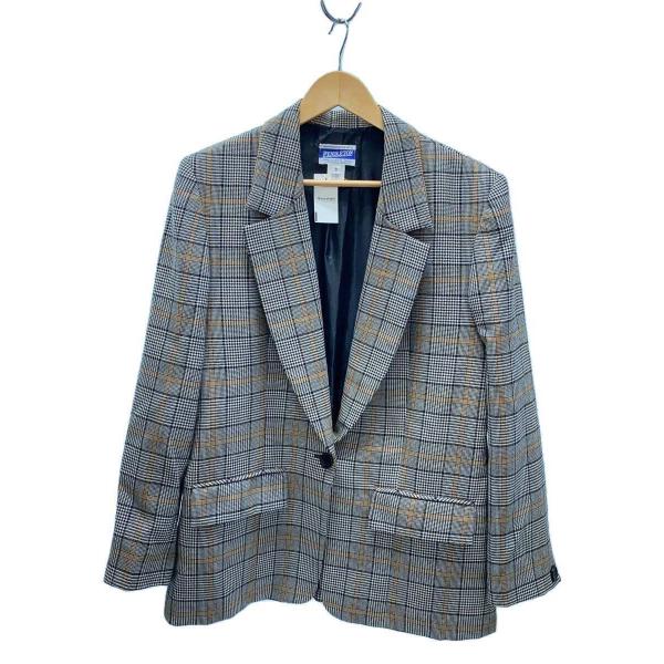 PENDLETON◆テーラードジャケット/10/ウール/GRY/千鳥格子/TF001-10023