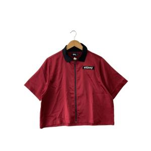 STUSSY◆シャツ/M/ポリエステル/RED//の商品画像