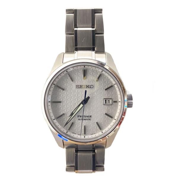 SEIKO◆プレサージュ/シャープエッジドシリーズ/自動巻腕時計/アナログ/SLV/6R35-00V