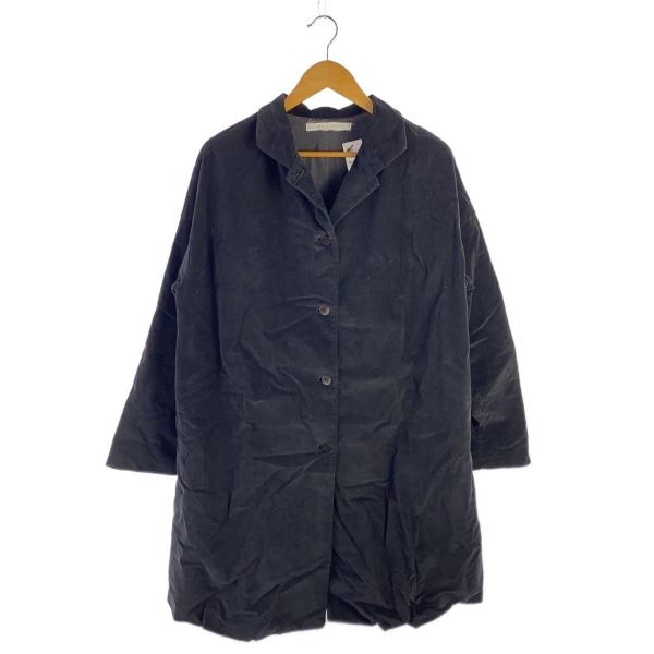 ALBUM DI FAMIGLIA◆コート/ベルベット/コットン/イタリア製/BLK/21-020-...