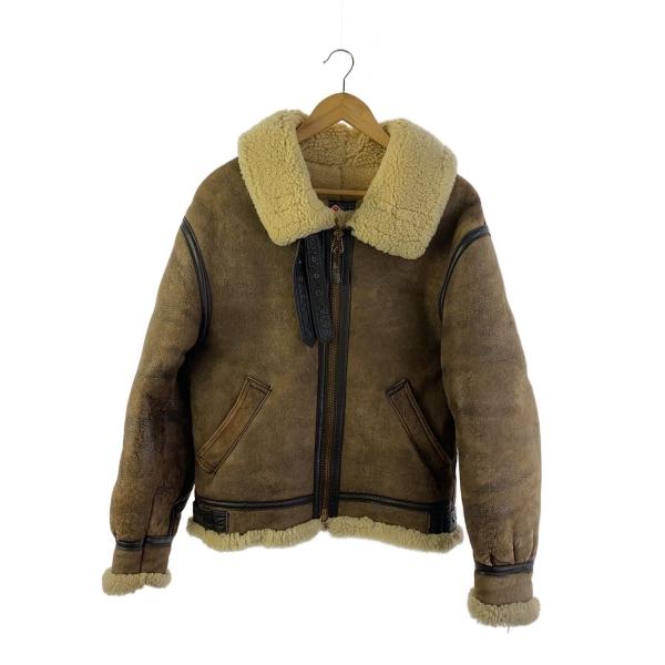 AVIREX◆80s/B-3/ムートンジャケット/USA製/38/レザー/CML/AC-17755/...