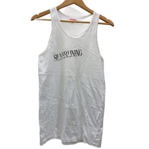MASU◆GRAFFITI TANK TOP/タンクトップ/Tシャツ/44/コットン/WHT/MSSS-CS0922//