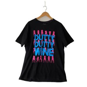 STUSSY◆×ROBIN CLARE/ロゴプリントシャツ/Tシャツ/L/コットン/BLK/無地/メキシコ製//