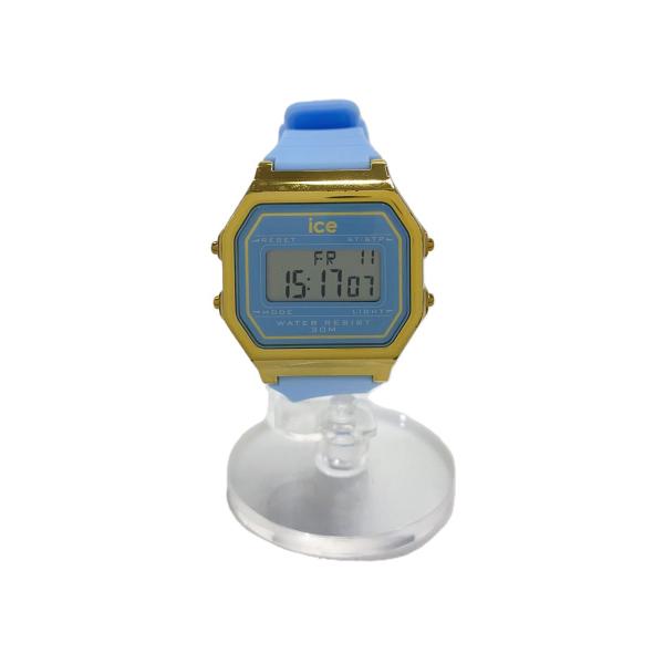ice watch◆クォーツ腕時計/デジタル/ラバー/BLU/022058 ICE digit re...