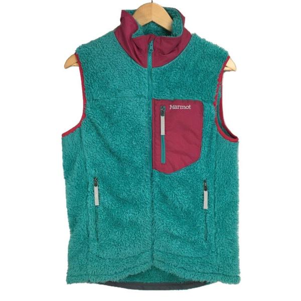 Marmot◆ORIGIN FLEECE VEST/フリースベスト/M/ポリエステル/GRN/MJF...