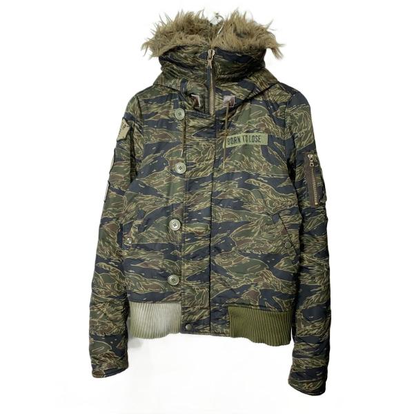 HYSTERIC GLAMOUR◆PRIMALOFT N-2B/プリマロフト/タイガーカモフライトジ...