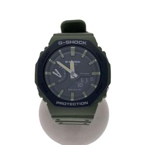 CASIO◆クォーツ腕時計_G-SHOCK/デジアナ/ラバー/ブラック/カーキ/GA-2120SU-3AJF/? NULL ?