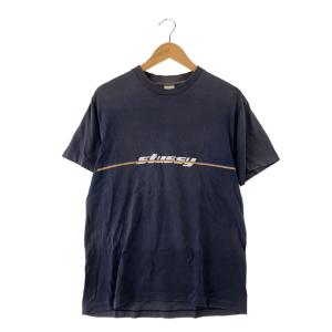 STUSSY◆Tシャツ/M/コットン/NVY//OLD