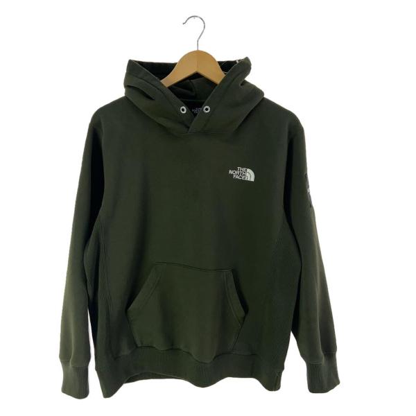 THE NORTH FACE◆SQUARE LOGO HOODIE_スクエアロゴフーディ/S/コット...