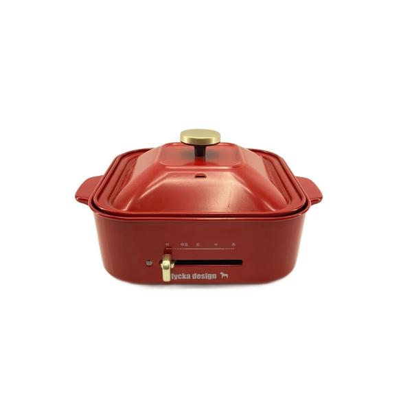 ソノタソノホカメーカ・・・/lycka design/ホットプレート・グリル鍋/L-HR-R