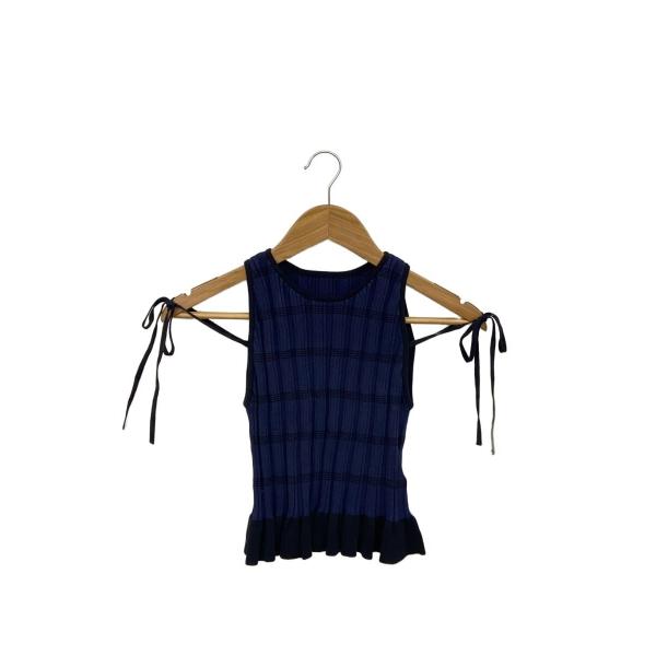 AMERI◆ニット・セーター(薄手)/FREE/コットン/NVY/ボーダー/022510193093...