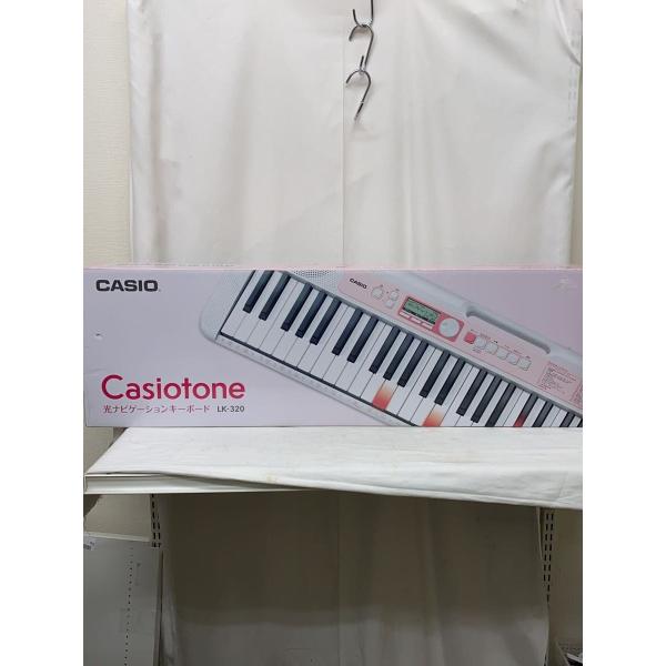 CASIO◆CASIOTONE光ナビゲーションキーボードLK-320 スタンド付き//