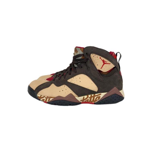 NIKE◆AIR JORDAN 7 RETRO PATTA/エアジョーダンレトロパタ/ブラウン/AT...