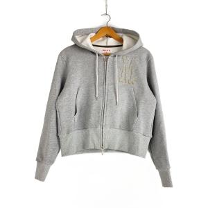 MASU◆ショート丈ジップパーカー/46/コットン/グレー/MPFW-CS0124S