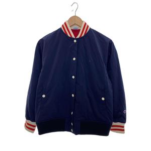 Champion◆スタジャン/L/ポリエステル/ネイビー/CW-NS611｜ssol-shopping