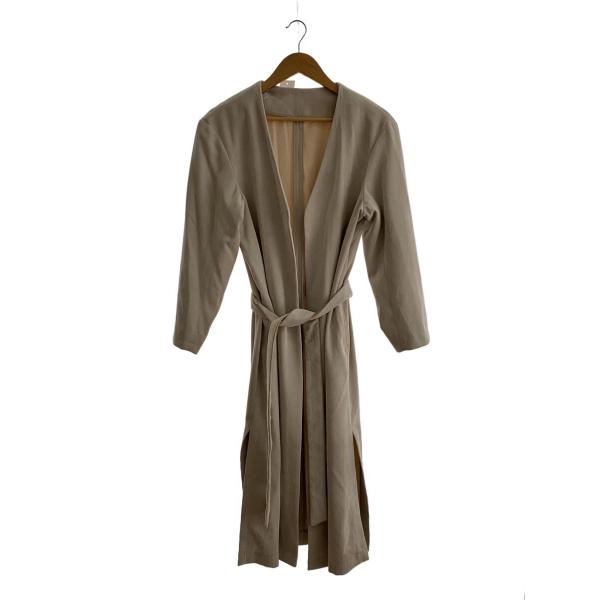 AMERI◆コート/FREE/コットン/ベージュ/無地/01920740570