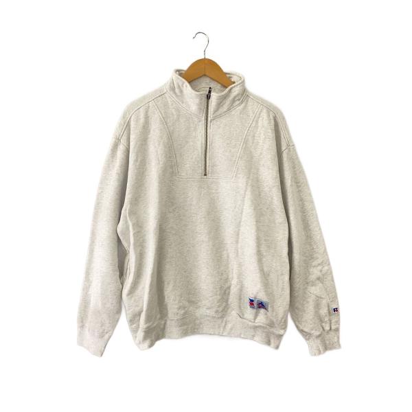 RUSSELL ATHLETIC◆×XLARGE/ハーフジップ/刺繍ロゴ/コラボ/スウェット/L/コ...