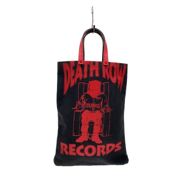 DEATH ROW RECORDS/トートバッグ/コットン/RED/プリント//