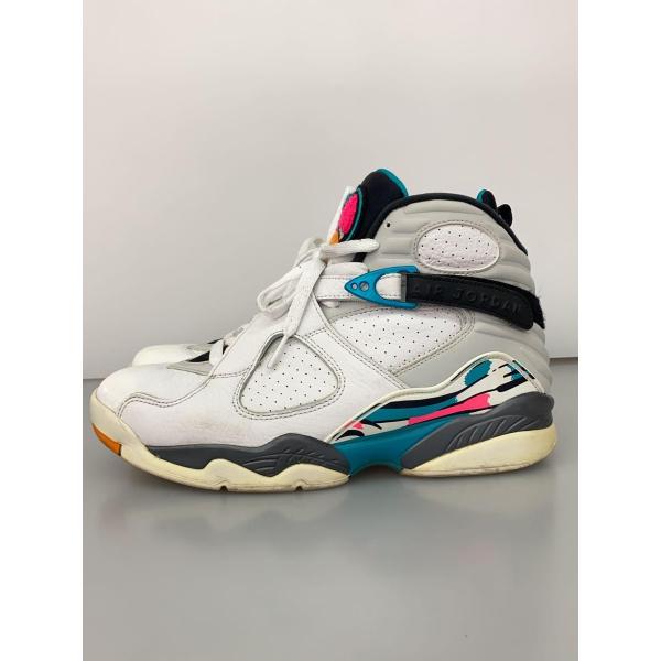 NIKE◆AIR JORDAN 8 RETRO/エアジョーダンレトロ/ホワイト/305381-113...