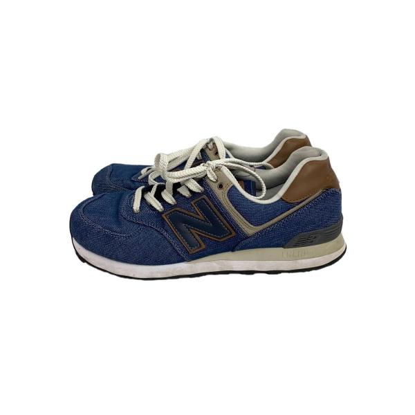 NEW BALANCE◆ML574/ネイビー/27.5cm/NVY/デニム地/ML574AM2